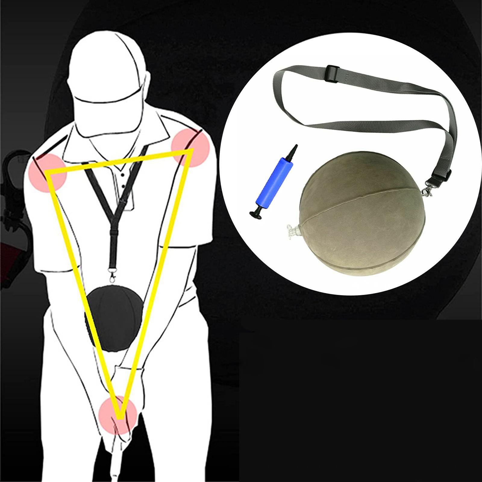 Golf Swing Aid Inflatable Assist W/Lanyard Motion Correction for Posture Correction
