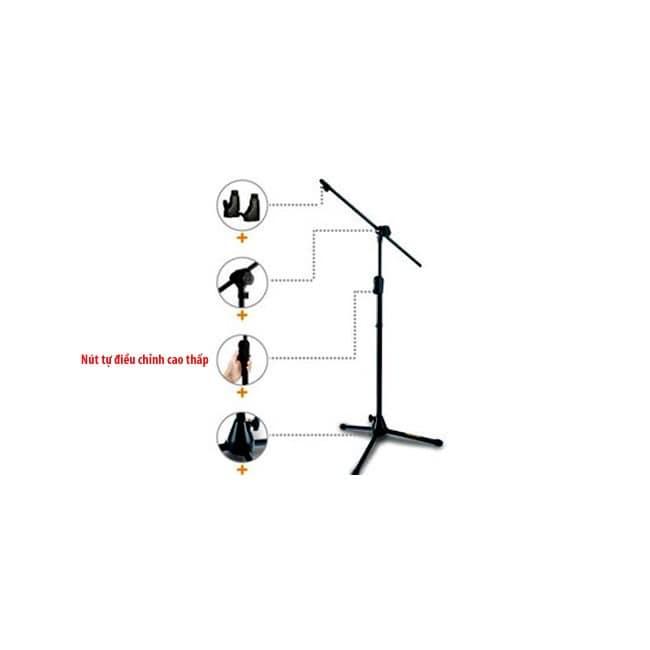 Chân Đế Micro Boom Đứng Dành Cho Karaoke Sân Khấu Phòng Thu Âm Chân Đứng Chắc Chắn Tiện Lợi Mic Stand để hát