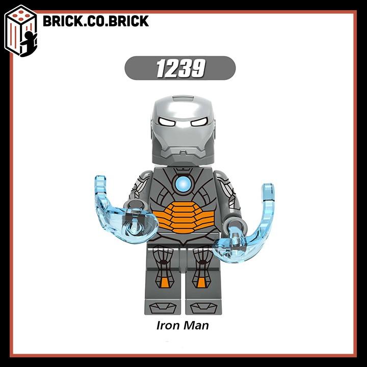 Xếp hình Lắp ráp Mô hình minifig Siêu anh hùng Super heroes bộ 8 Nhân vật Iron man Áo Giáp X0255 - X-1243