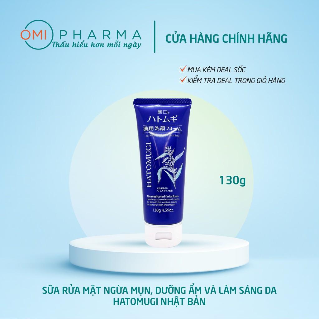 Sữa rửa mặt trắng da Hatomugi Cleansing Foam hạt Ý Dĩ