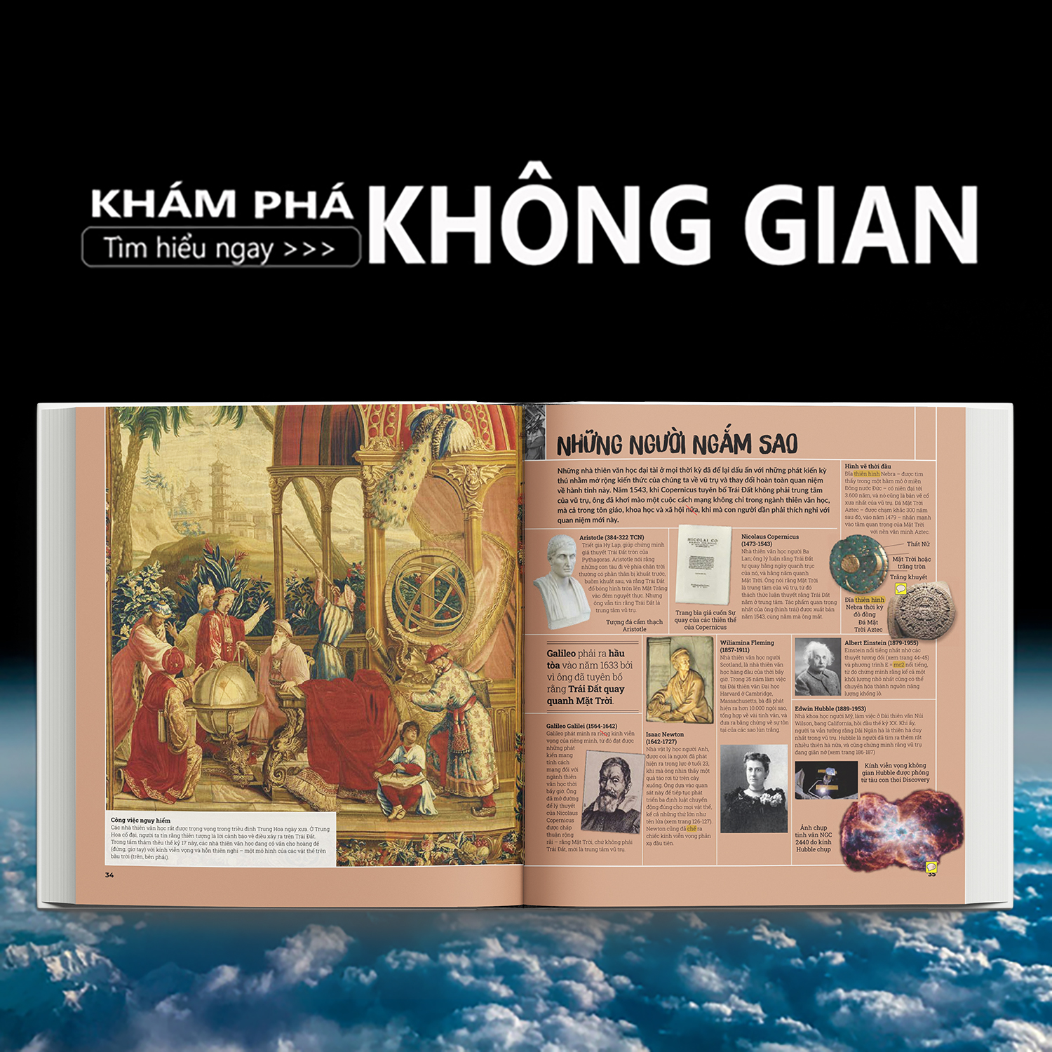 Sách Bách Khoa Toàn Thư -  Khám Phá Bí Ẩn Không Gian ( Space The Definitive Visual Catalog ) - Một Hành Trình Du Ngoạn Từ Trái Đất, Qua Hệ Mặt Trời Của Chúng Ta Và Ra Ngoài Vũ Trụ Vươn Tới Những Vì Sao - Á Châu Books