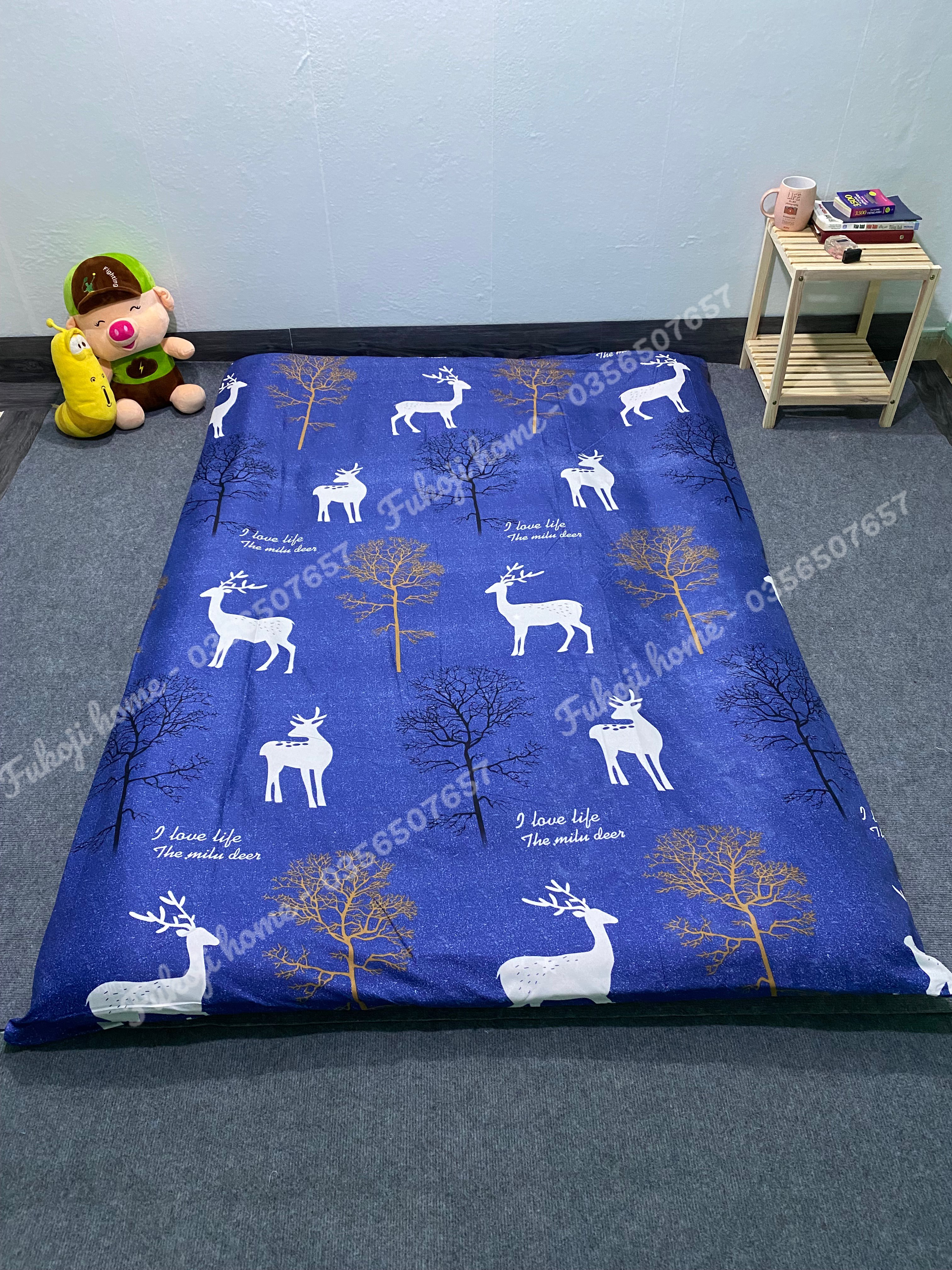 Áo nệm topper,bọc nệm trải sàn kích thước 1mx2m,1m2x2m,1m4x2m,1m6x2m,1m8x2m