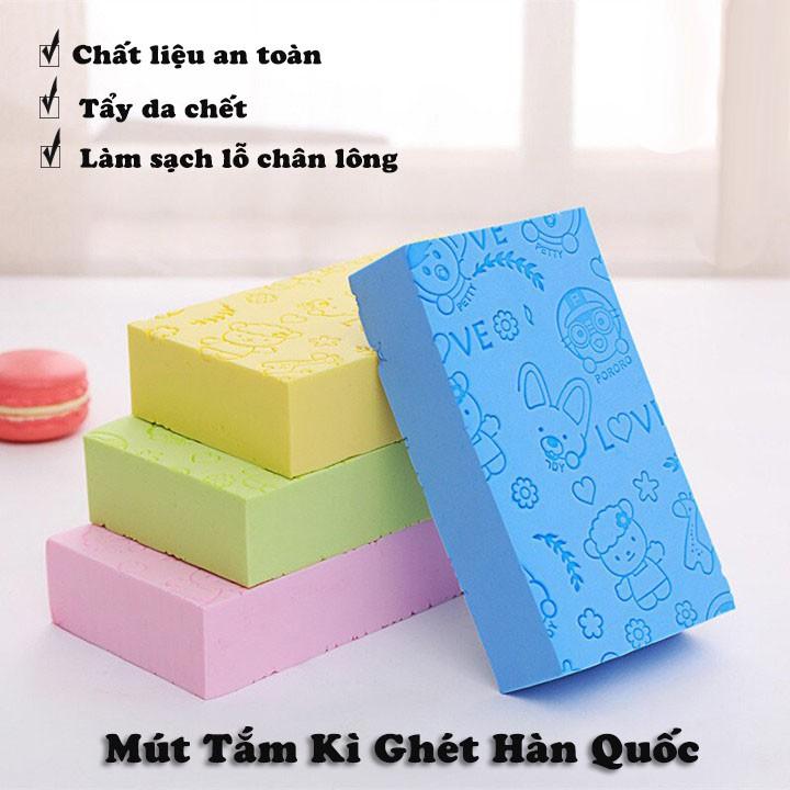 Mút tắm kì ghét Hàn Quốc PORORO S̳I̳Ê̳U̳ ̳K̳U̳T̳E̳Bông Tắm Bông Kỳ