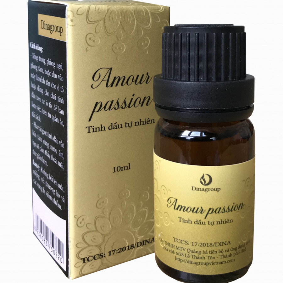 Tinh dầu Gỗ Amour Passion thiên nhiên DINA - 10ml - chiết xuất gỗ trầm hương, đàn hương, hương thảo