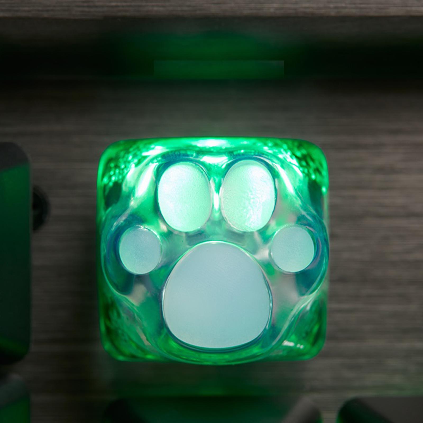 Cute 3D Clear Cat Paw Mechanical Keyboard Keycap for Cherry MX