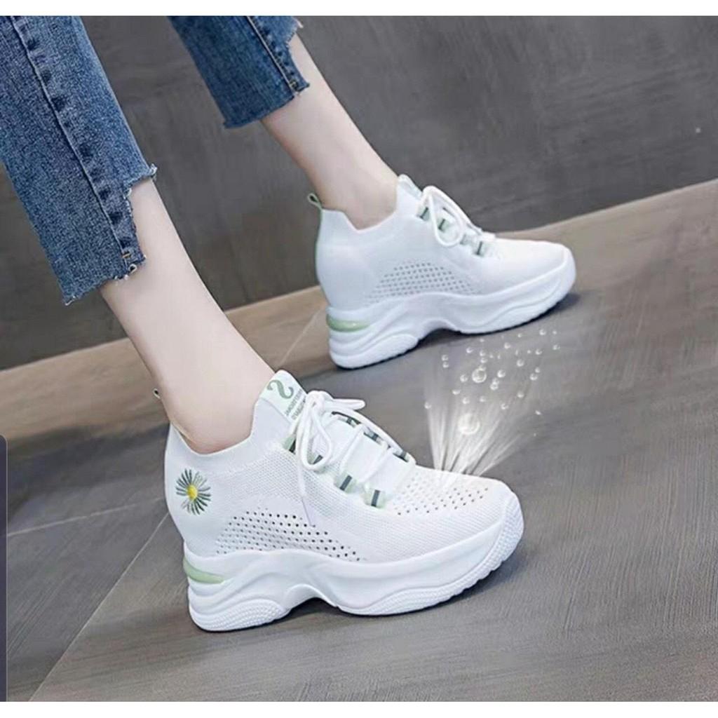 Giày thể thao nữ sneakers FAROSA - T1 độn đế 7 cm phong cách Hàn Quốc chất vải lưới cực hót trend