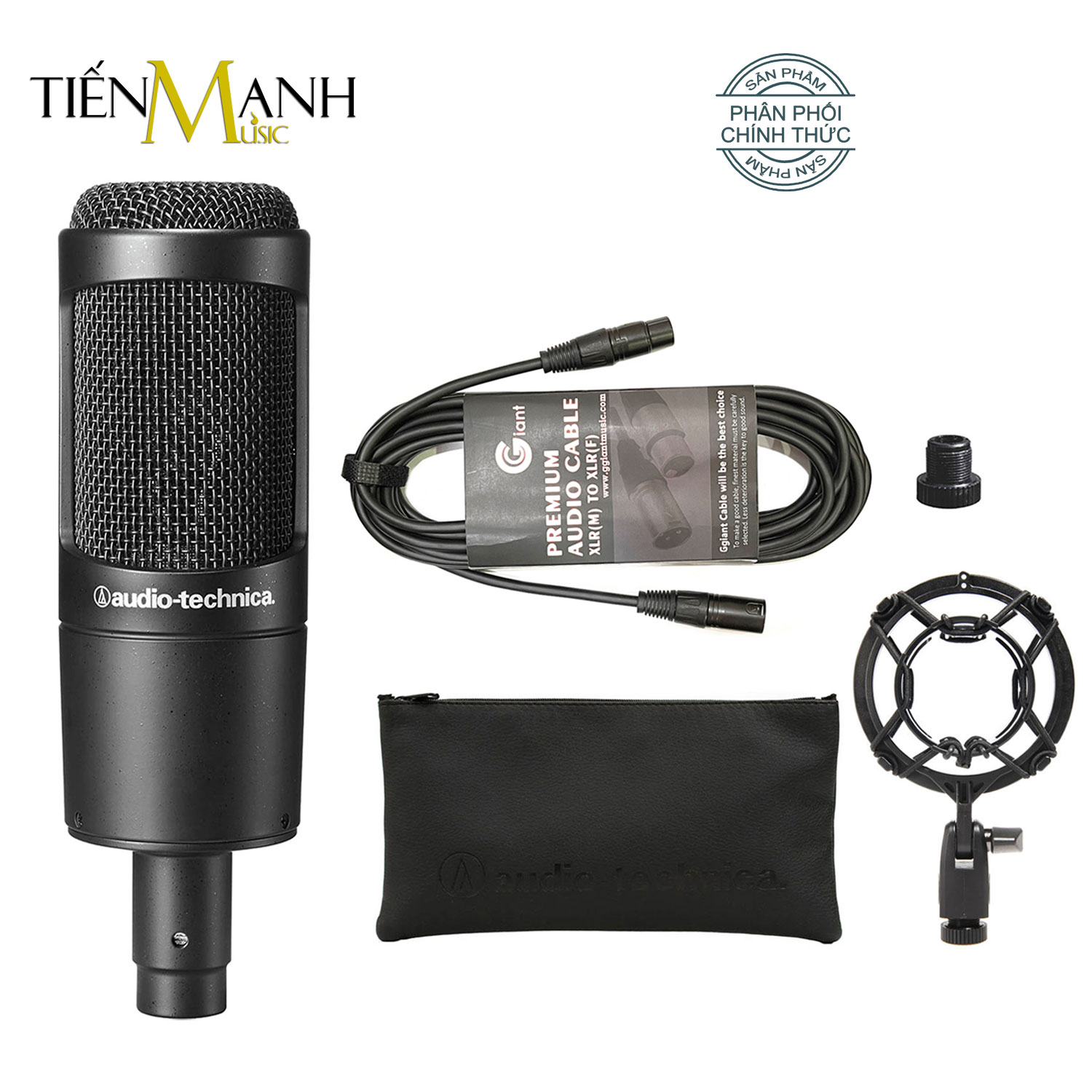 Micro AT2035 Audio Technica Mic Condenser Thu Âm Phòng Studio, Microphone Cardioid AT-2035
