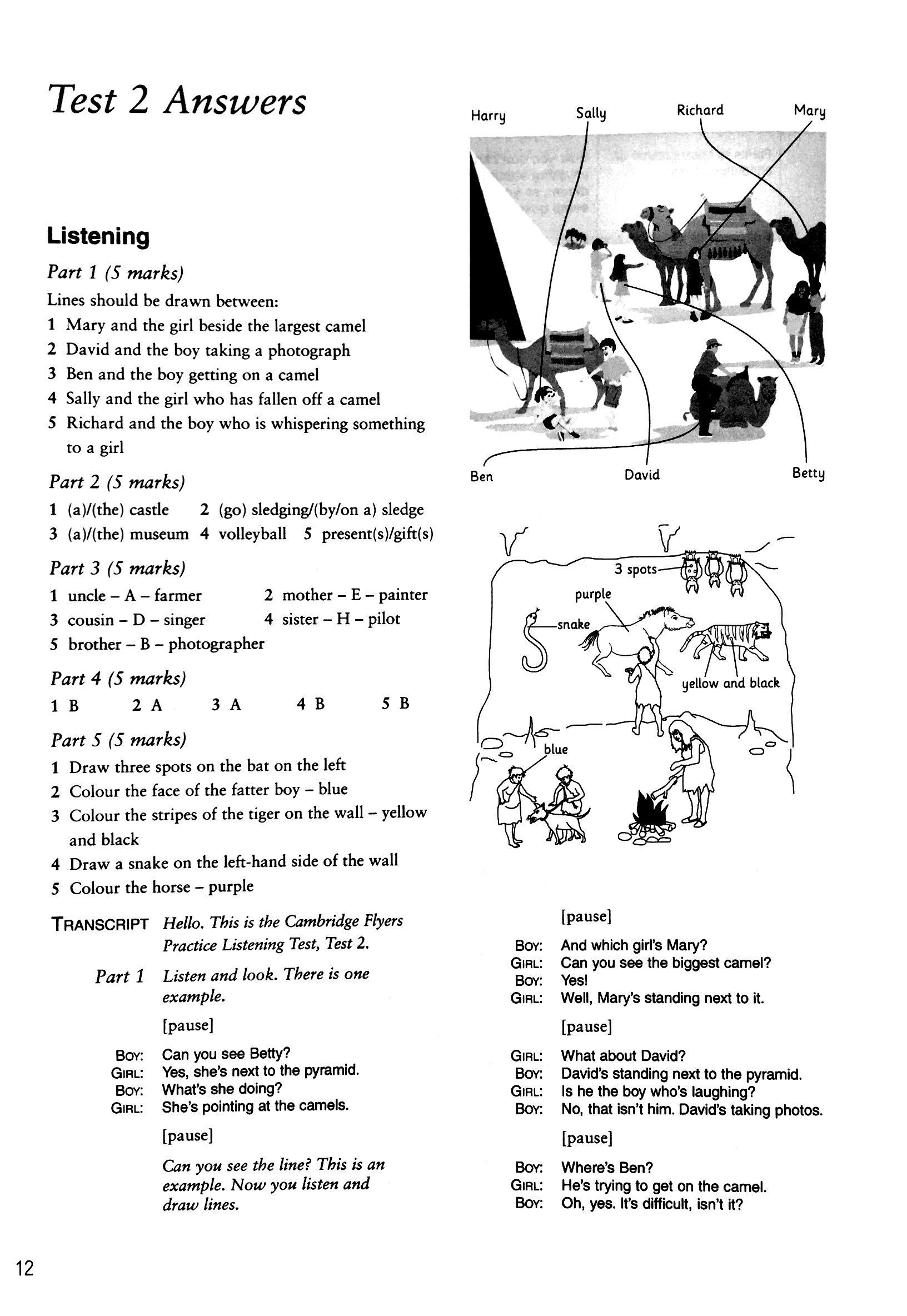 Cambridge Young Learners English Tests 2 Second edition Flyers 2 Answer Booklet