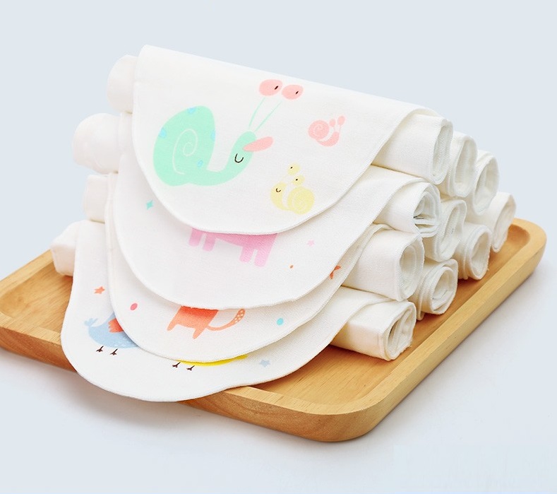 Set 2 Khăn Cotton Thấm Mồ Hôi Lưng Cho Bé