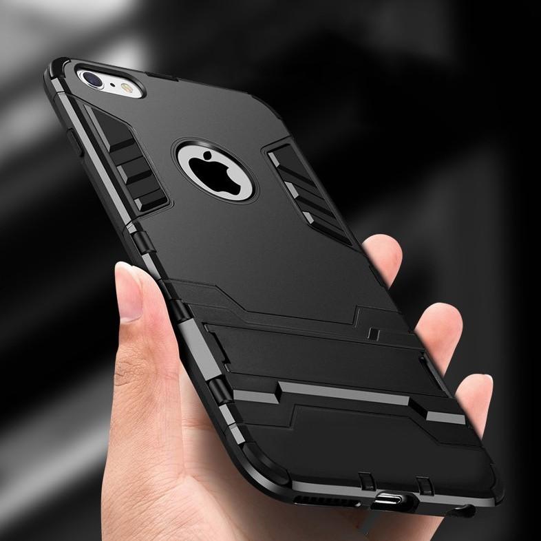 Ốp lưng điện thoại dành cho iphone ip 6 6s 7 8 plus se x xr xs max 11 pro max - iron man - chống sốc - chống va đập - gạt chống