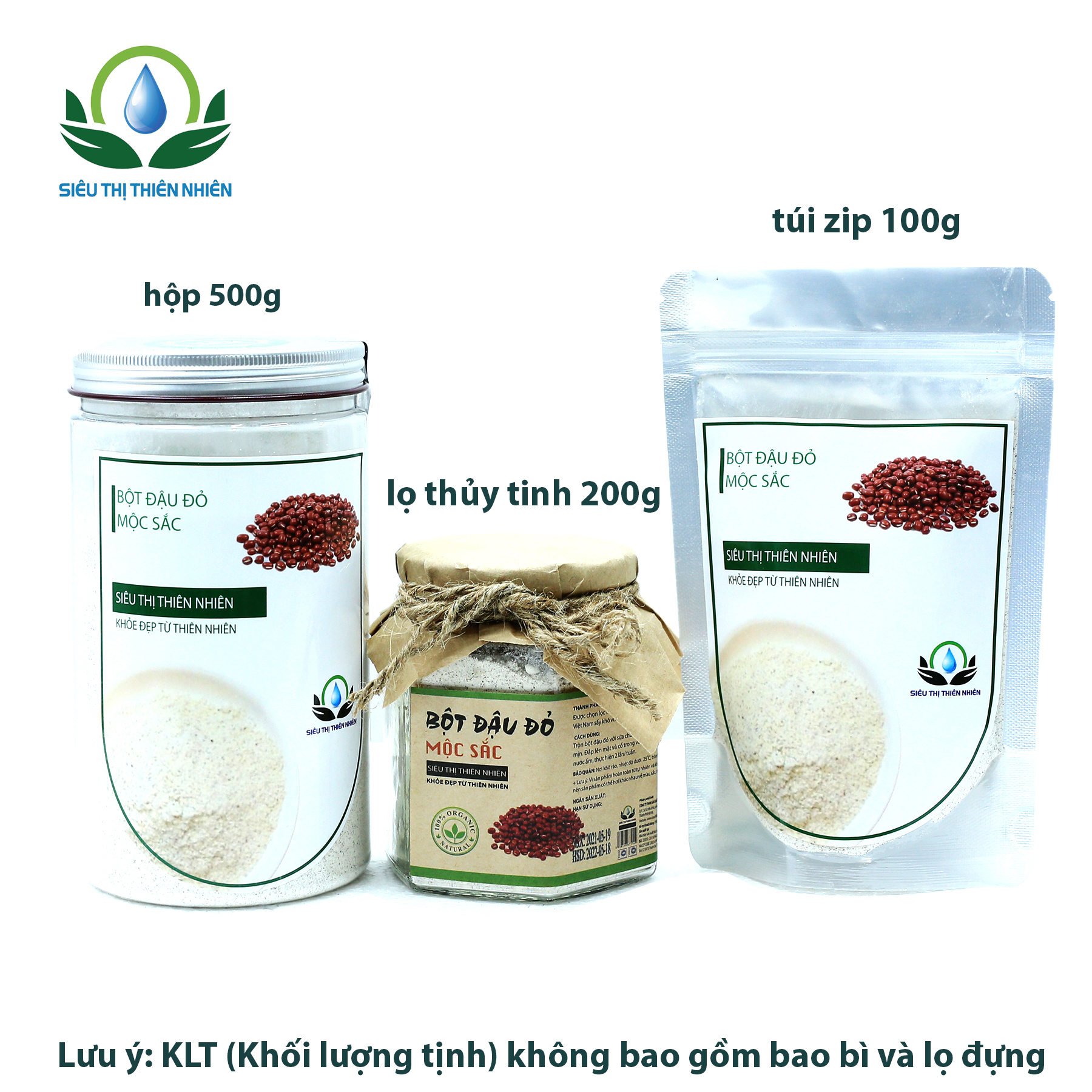 Bột Đậu Đỏ Nguyên Chất Mộc Sắc 100g