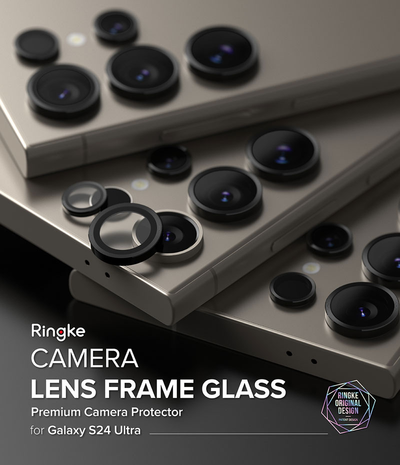 Dán camera Ringke Lens Frame Glass cho Samsung Galaxy S24 Ultra_ Hàng Chính Hãng