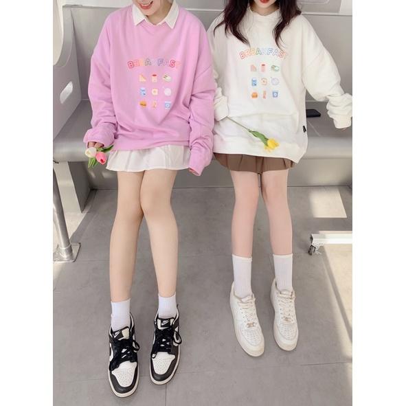 ÁO SWEATER FORM RỘNG UNISEX, Áo Hoodie Nỉ lót bông Form rộng ullzang unisex nam nữ