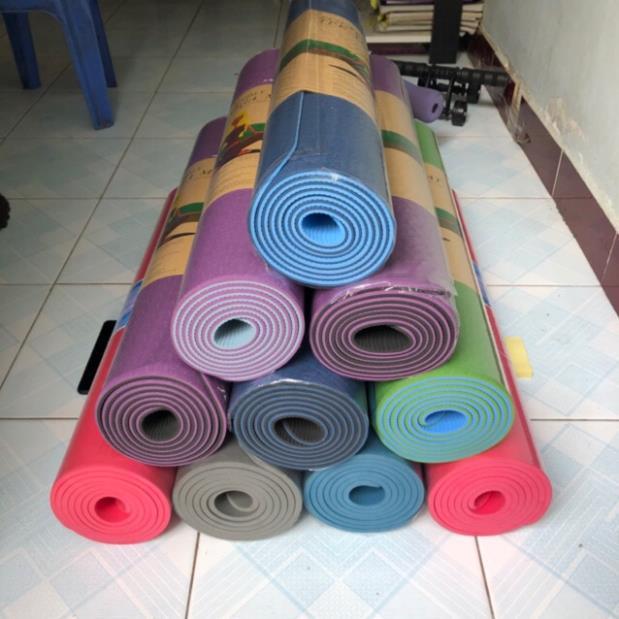 Thảm Tập Thể Dục Thảm Yoga 2 Lớp TẶNG TÚI ĐỰNG