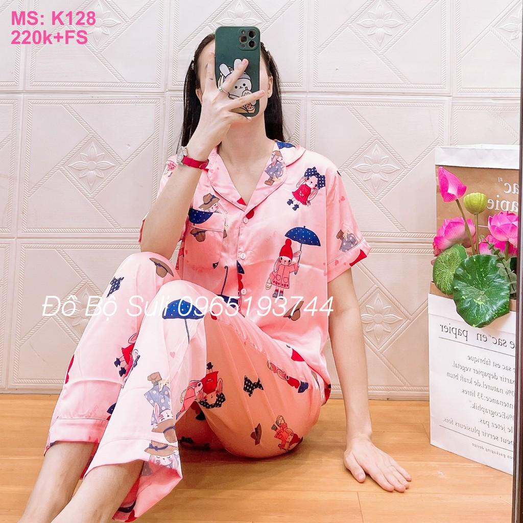 Đồ Mặc Nhà Dài Pijama Lụa Latin Nhiều Kiểu Họa Tiết - Bền, Đẹp, Dễ Thương, Chất liệu cao cấp