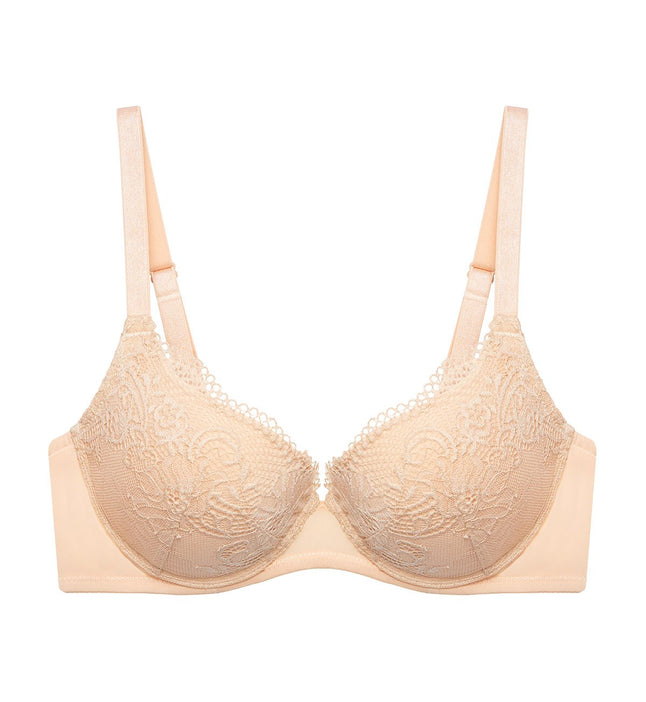 Áo lót ren nữ nâng ngực có gọng, mút mỏng Triumph Simply Style Larkspur WHP 3918 giúp ôm và hỗ trợ nâng ngực tùy chỉnh, họa tiết ren hoa sang trọng