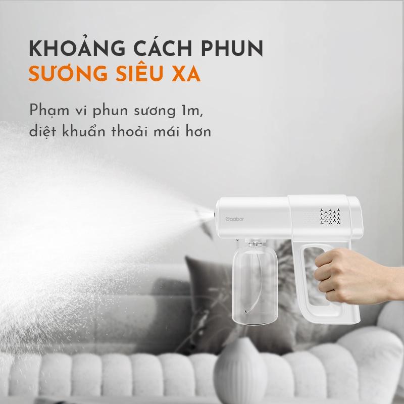 Máy phun sương khử khuẩn cầm tay GAABOR GXD-M01 2 mức điều chỉnh, sạc USB Type C tiện lợi - Hàng chính hãng