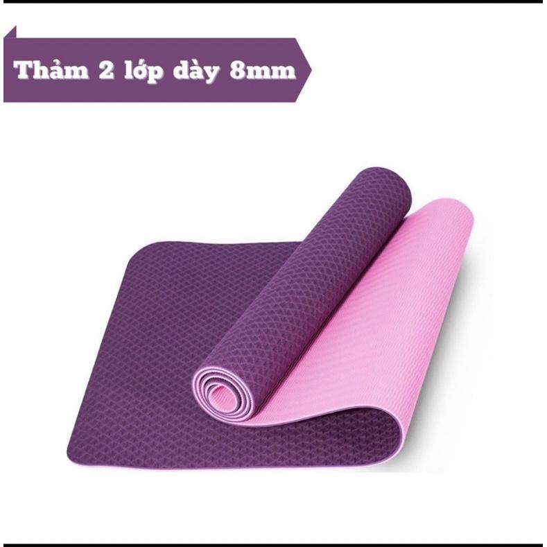 THẢM TẬP YOGA CAO CẤP THẢM TẬP GYM TPE KHỔ 60cm x 183cm