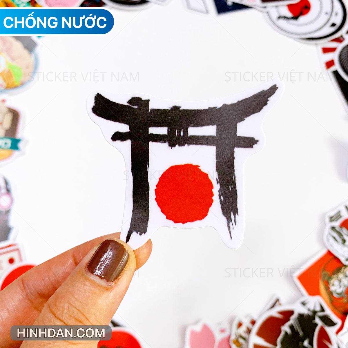 Sticker phong cách Nhật Bản - Japan - Dán Trang Trí - Chống Nước Chống Nắng