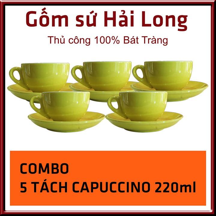 COMBO 5 Cốc tách ly sứ cao cấp uống cà phê