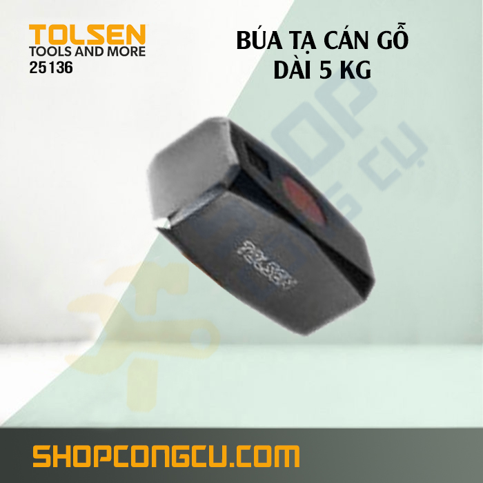 Búa tạ cán gỗ dài 5Kg Tolsen 25136