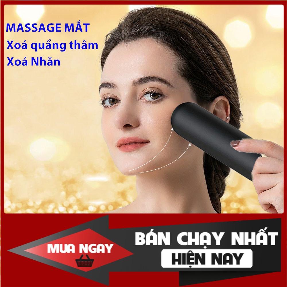 Máy massage mắt mini cầm tay 10 chế độ - Máy chống đau mỏi cơ cao cấp sạc USB loại bỏ quầng thâm mắt loại tốt
