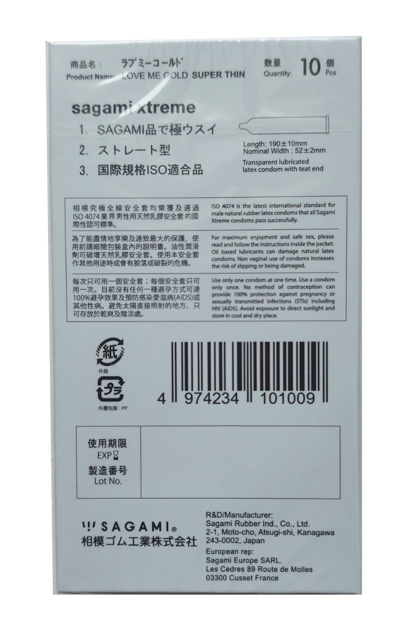 Bao cao su Sagami White - Có gai - H10 - Chính Hãng - Che Tên Sp