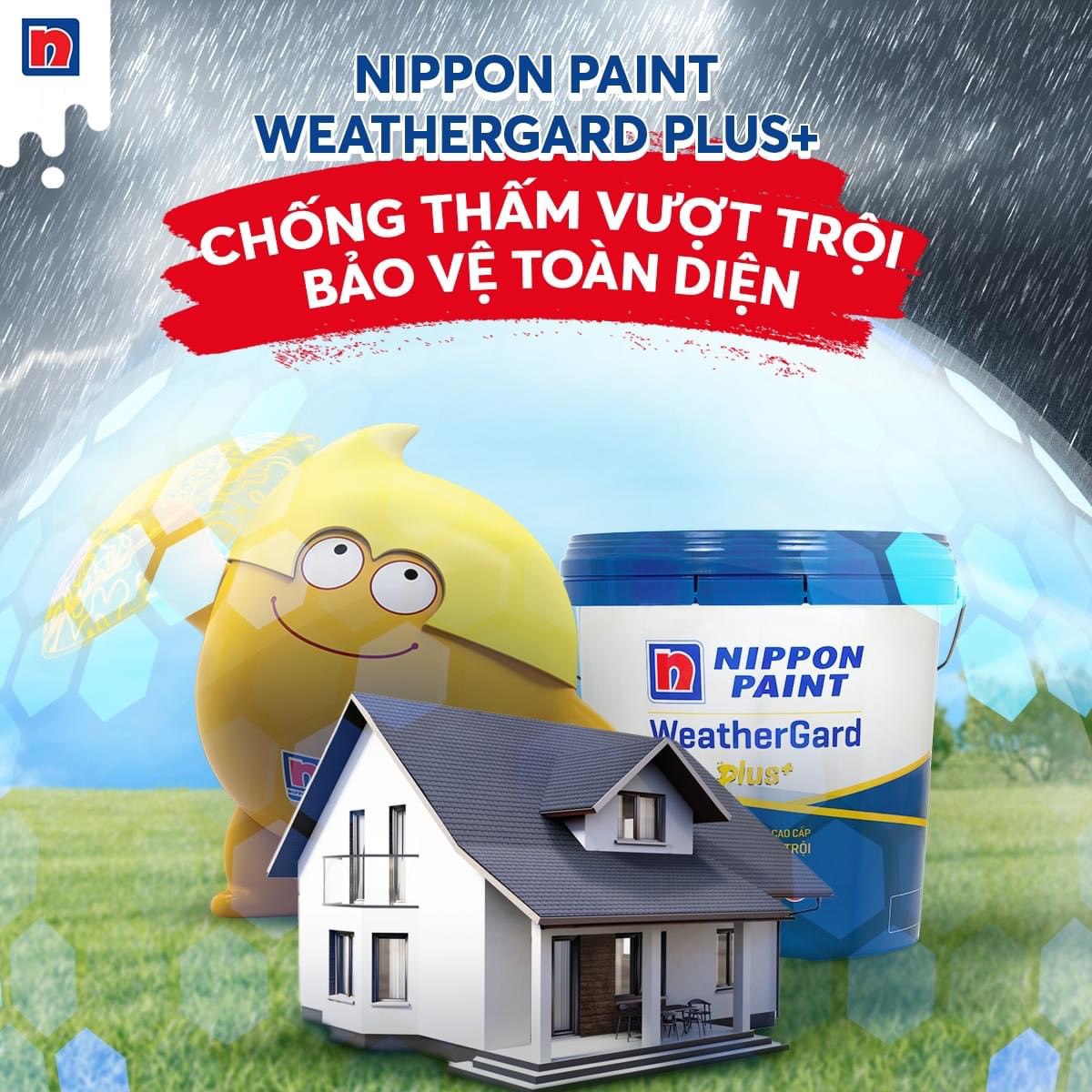 Sơn ngoại thất Cao Cấp WeatherGard Plus+ có độ bền cao có khả năng chống thấm nước cao (MÀU TRẮNG)