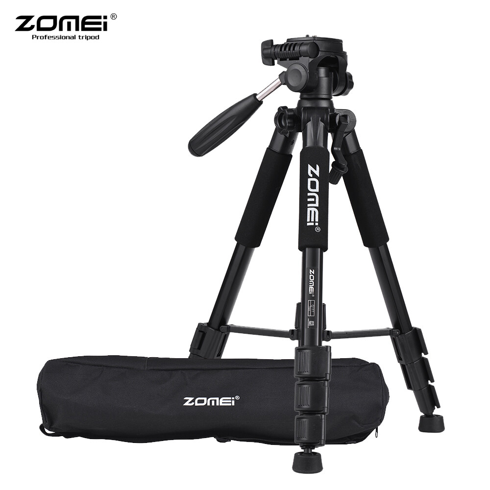 Vinetteam Chân máy chụp ảnh, máy quay phim tripod ZOMEI Q310 / Q111 hợp kim nhôm chống rung có thể kéo dài 170cm trọng tải tối đa 10kg - hàng chính hãng