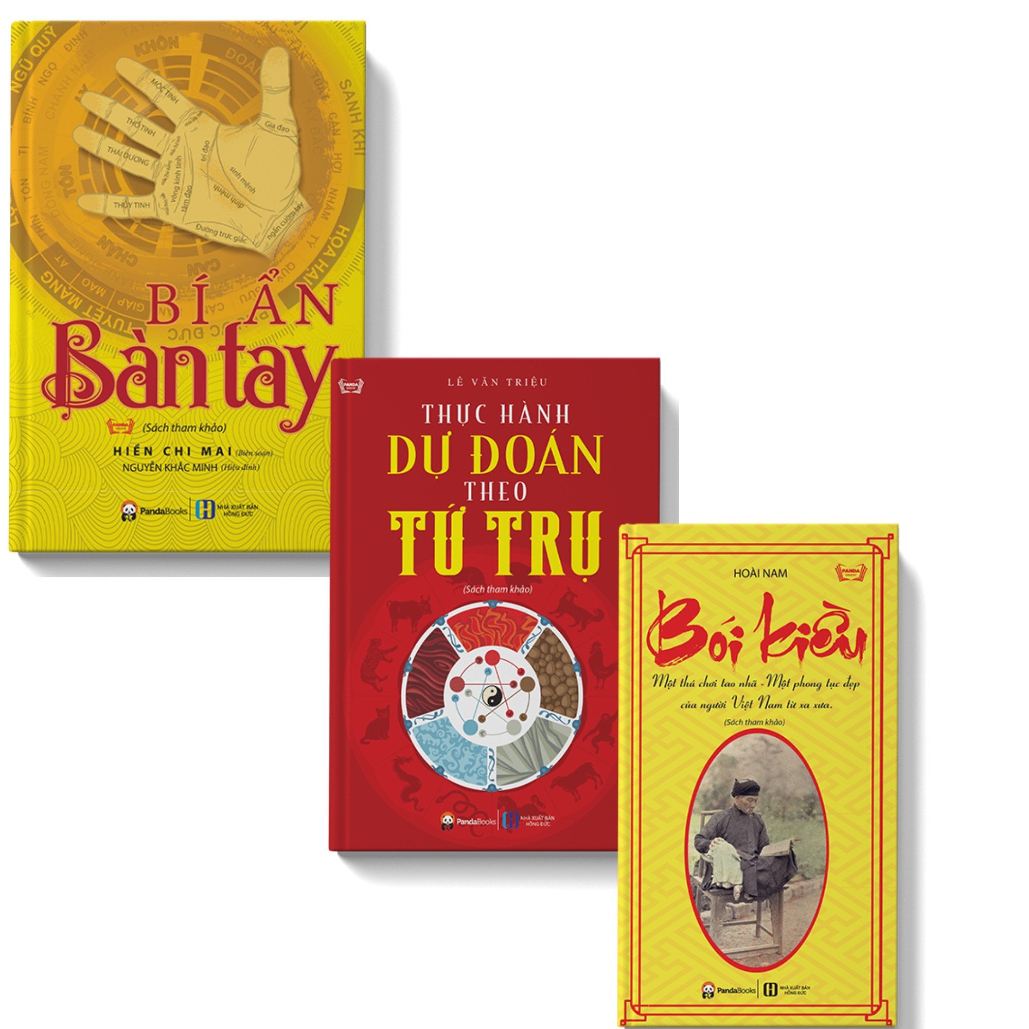 combo 3 sách phong thủy Bí ẩn bàn tay,dự đoán theo tứ trụ,bói kiều