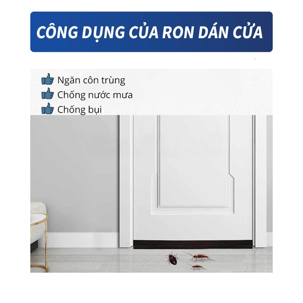 Thanh Ron Cửa 1 Mét PVC, Dán Chân Cửa, Miếng Chặn Cửa Chống Gió Lùa Cách Âm Giữ Nhiệt Điều Hòa