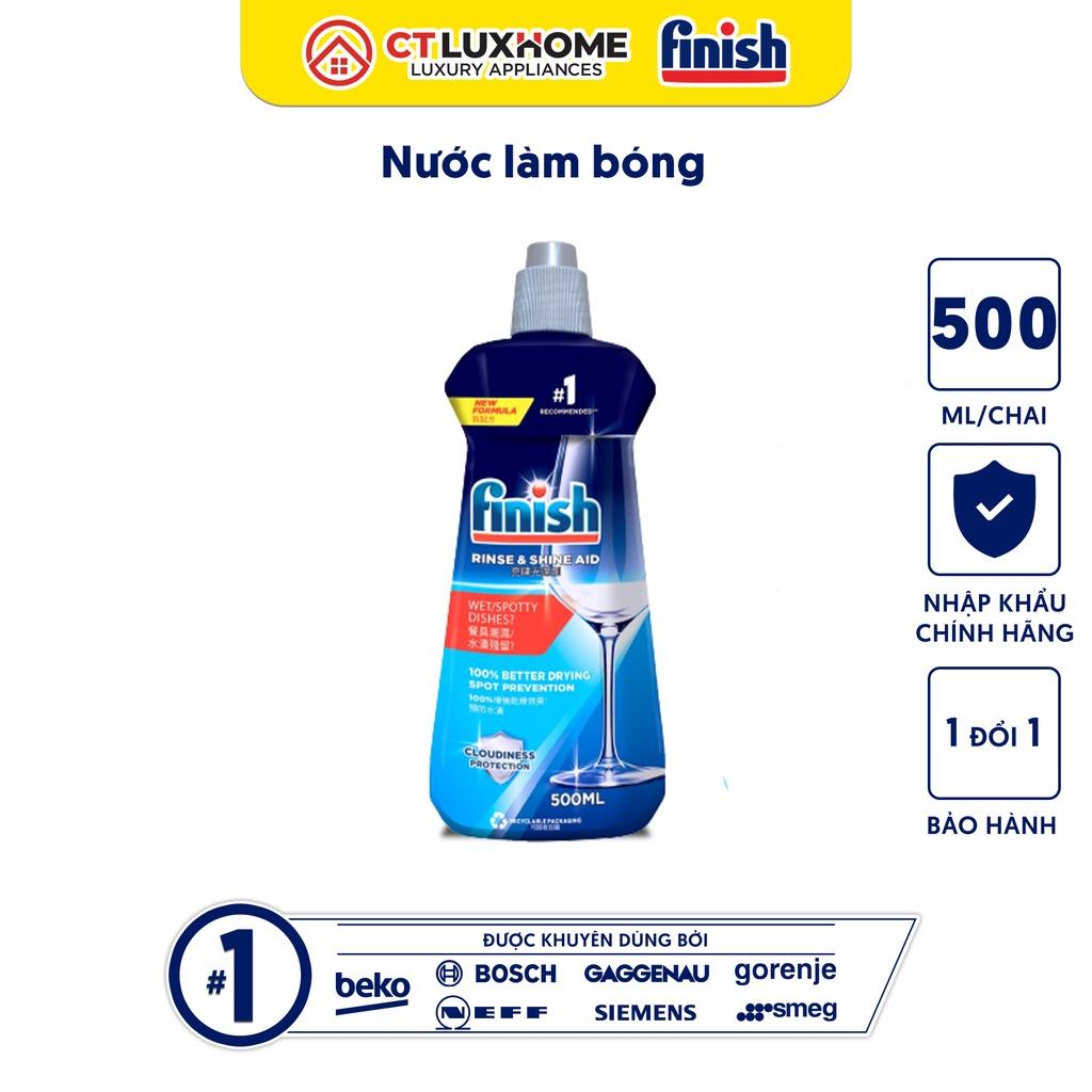 Nước làm bóng Finish 500ml dành cho máy rửa bát - Hàng chính hãng