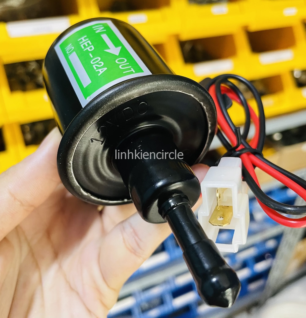 Bơm dầu diesel 12V HEP-02A bơm nhiêu liệu xăng dầu cho ô tô lưu lượng 80 - 100 lít một giờ - CD0110