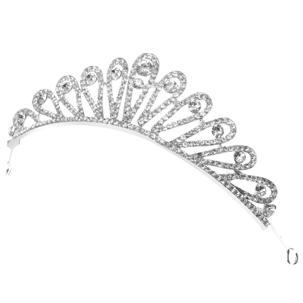 Rhinestone Crown Women Bridal Tiara Wedding Queen Prom Pageant Princess