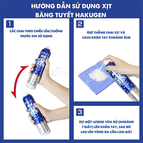Xịt băng tuyết làm lạnh khăn tay tức thì Hakugen Earth Ice Non (230ml) - Hàng chính hãng