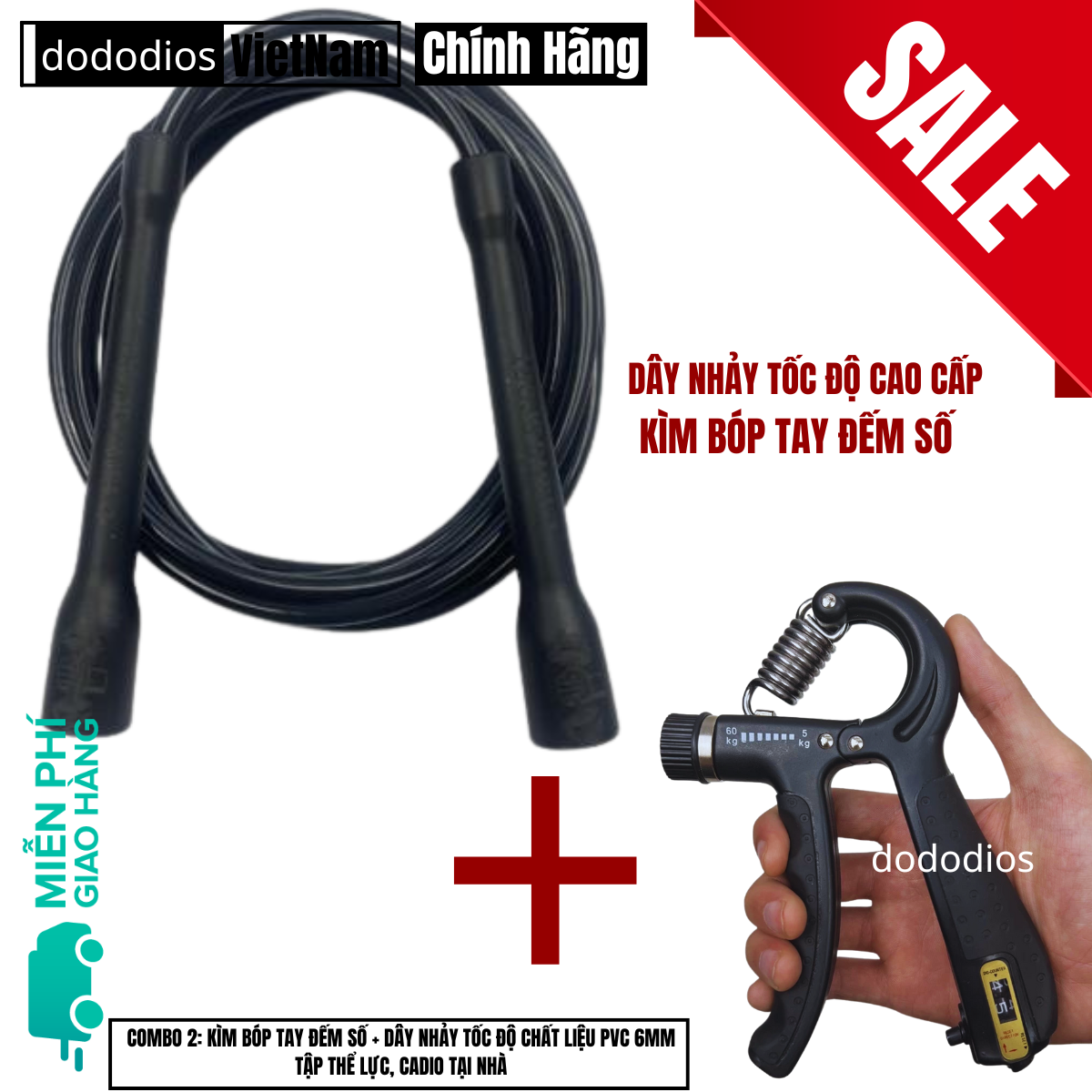 [KSport][Bảo hành 3 tháng] Dây Nhảy Tốc Độ King Sport 6mm - PVC Rope - Dây Nhảy Thể Dục - Dụng Cụ Tập Luyện[Tập Gym
