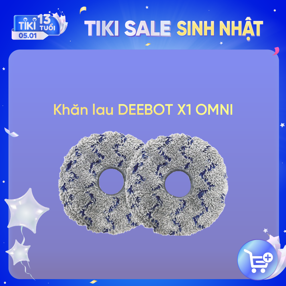 Khăn lau dành cho Robot hút bụi lau nhà Ecovacs Deebot X1 Omni/ X1 Turbo _Hàng chính hãng