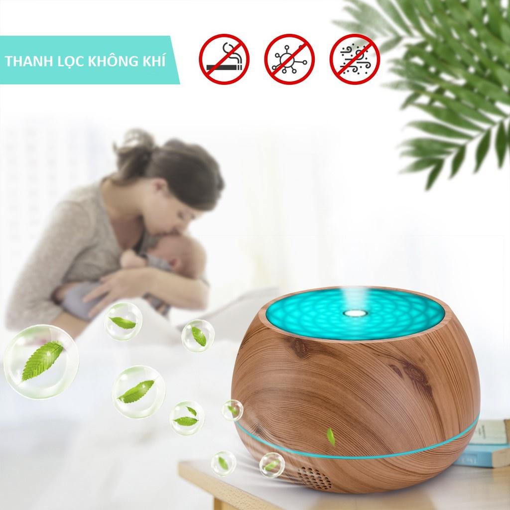 Máy Xông Tinh Dầu Có Loa Bluetooth Kết Nối Với Điện Thoại Nghe Nhạc Cực Hay, Máy Khuếch Tán Tinh Dầu 100ml Cho Phòng Ngủ