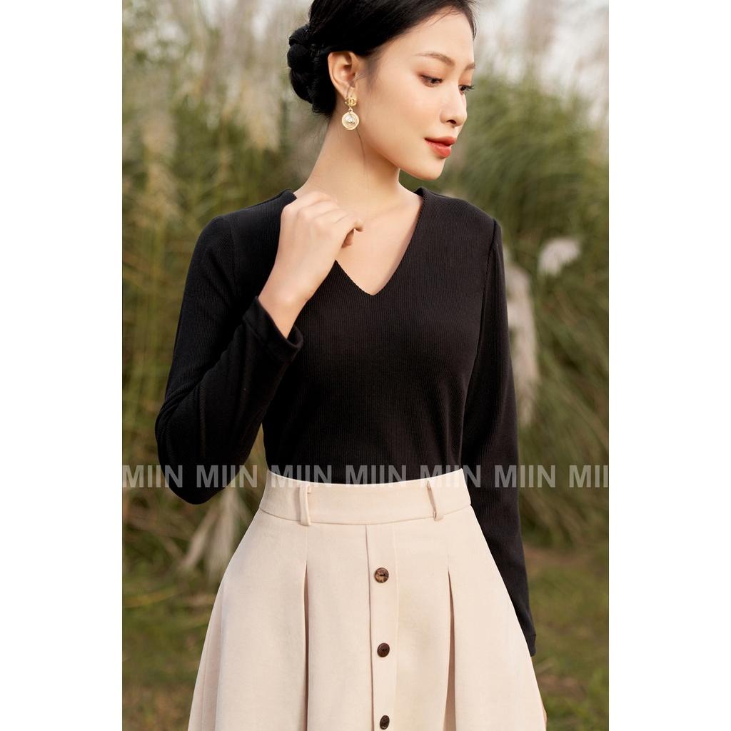 Set bộ chân váy nhung và áo tăm nhuyễn Miu Store