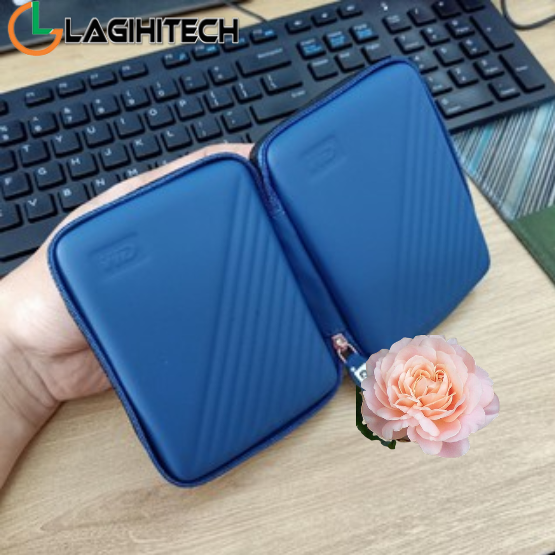 Túi Đựng Ổ Cứng Chống Sốc và Va Đập, Tai Nghe, Cáp Sạc - Western Digital - Màu Ngẫu Nhiên - Hàng Nhập Khẩu