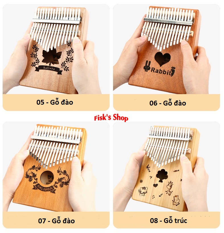 Đàn Kalimba 17 mẫu đàn