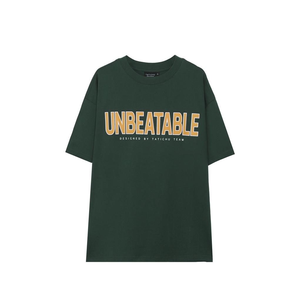 TATICHU - Áo thun form rộng in chữ UNBEATABLE - UNBEATABLE Tee Shirt