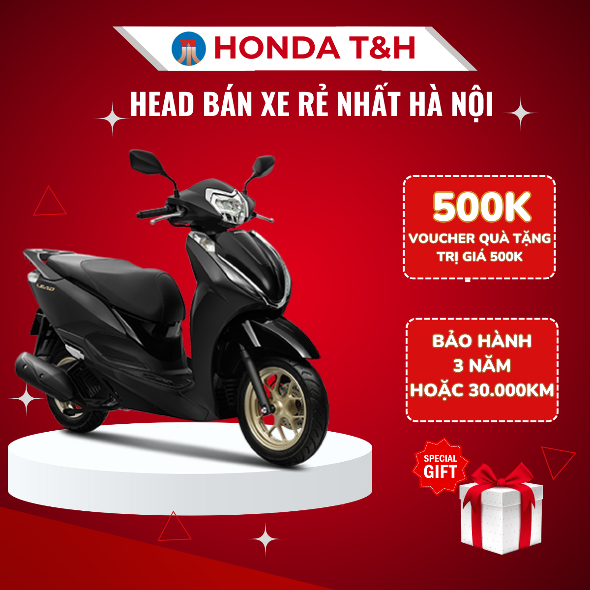 XE MÁY HONDA LEAD 125CC PHIÊN BẢN ĐẶC BIỆT MÀU ĐEN