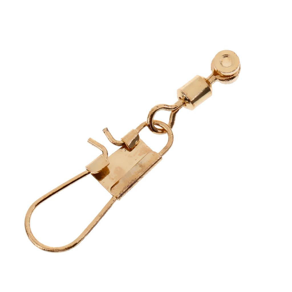 Pack of 5 Pieces Fishing Connector Space Beans Stopper Rolling Swivel Fishing Tackle Tool