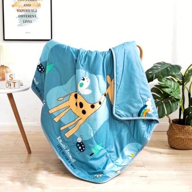 Chăn cho bé mùa hè thu, chăn Cotton trẻ em mỏng mát đắp hè thu