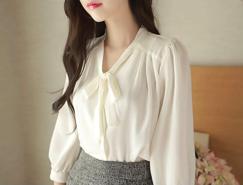 Áo sơ mi phối nút cánh tiền cột nơ NT6361NT