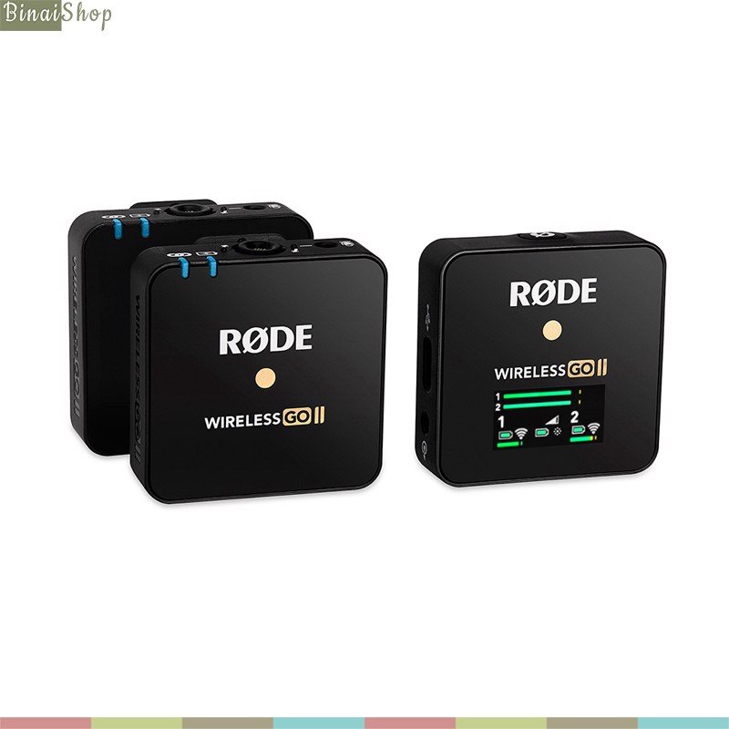 Micro Rode Wireless Go 2 - Bộ 2 Phát 1 Thu, Mic Thu Âm Livestream, Phỏng vấn ngoài trời Microphone Go2 Không dây Go II Hàng Chính Hãng - Kèm Móng Gẩy DreamMaker