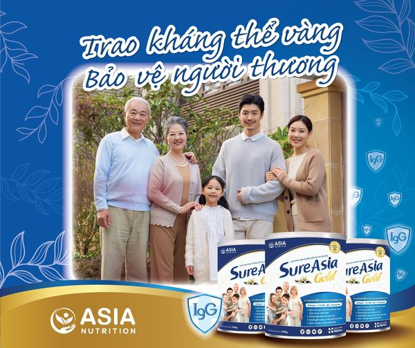 Sữa bột Sure Asia Gold En sure 900g thượng hạng nguyên liệu nhập khẩu từ Hoa Kỳ tác dụng tăng cường sức khỏe Asia Nutrition