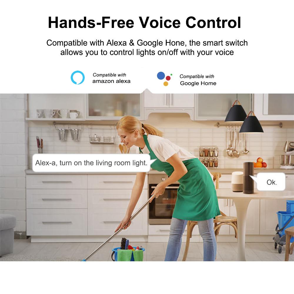 Công tắc đèn tường WiFi thông minh 433Mhz Ứng dụng điều khiển từ xa RF / Hẹn giờ SONOFF T2UK3C-TX Gang