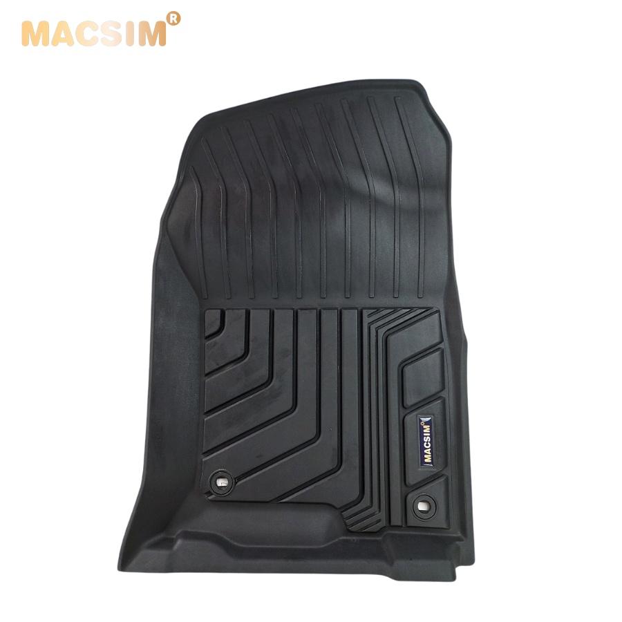 Thảm lót sàn xe ô tô TOYOTA PRADO 2010- đến nay Nhãn hiệu Macsim chất liệu nhựa TPE đúc khuôn cao cấp 2 hàng ghế